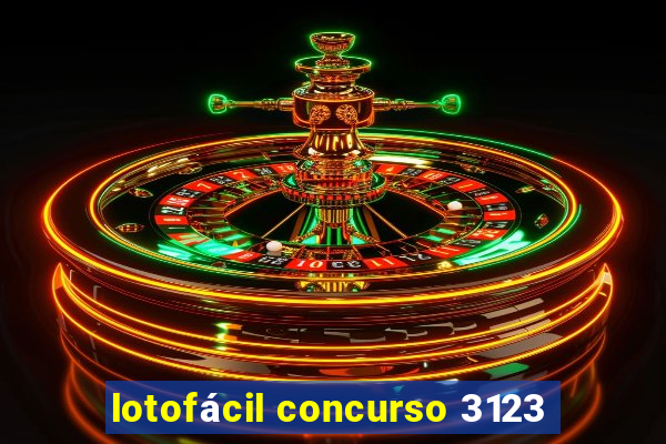 lotofácil concurso 3123