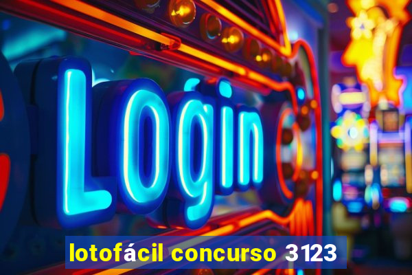 lotofácil concurso 3123