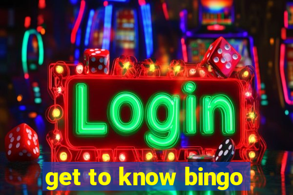 get to know bingo