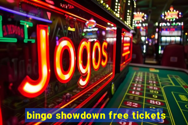 bingo showdown free tickets