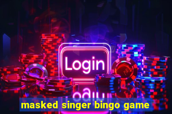 masked singer bingo game