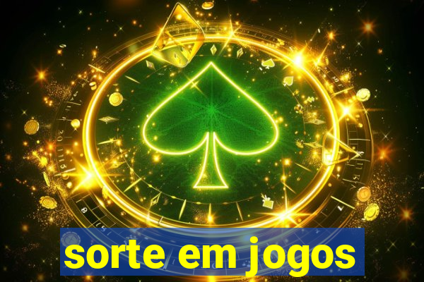 sorte em jogos