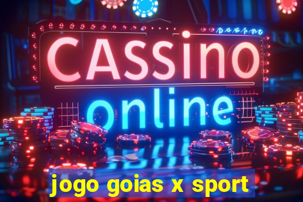 jogo goias x sport