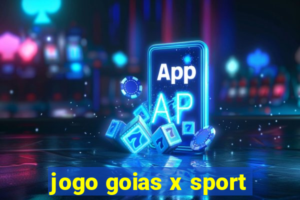 jogo goias x sport