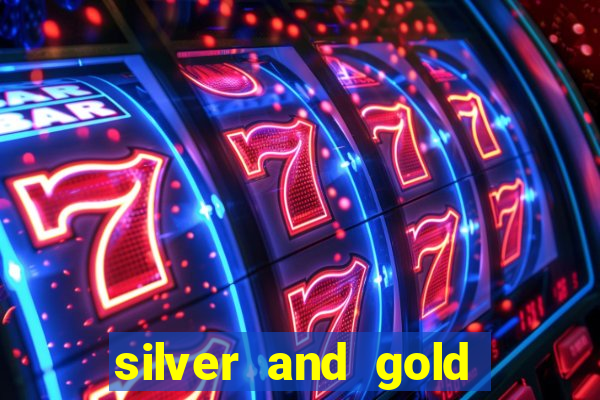 silver and gold slot machine