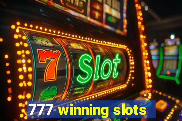 777 winning slots