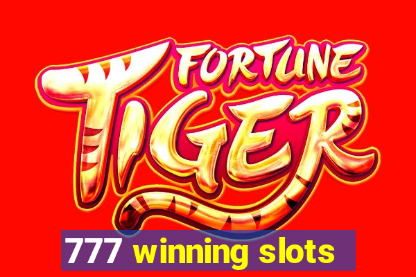 777 winning slots