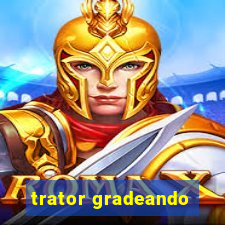 trator gradeando