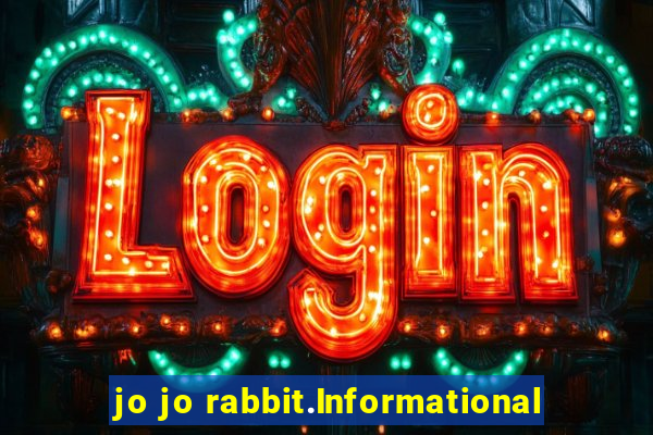 jo jo rabbit.Informational