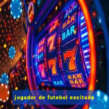 jogador de futebol excitado