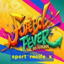 sport recife x ponte preta palpite