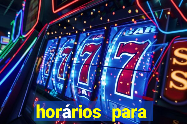 horários para jogar fortune rabbit