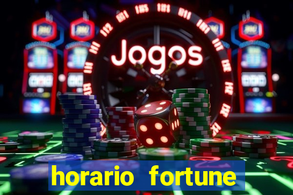 horario fortune tiger hoje