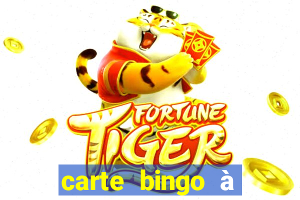 carte bingo à imprimer gratuit