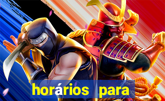 horários para jogar no fortune tiger