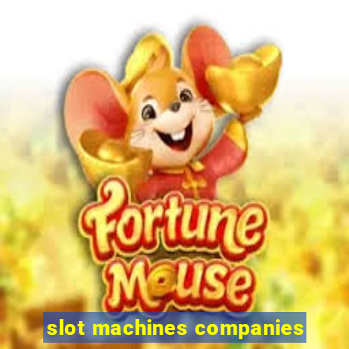 slot machines companies