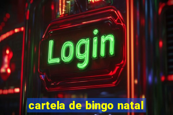 cartela de bingo natal