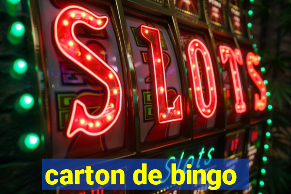 carton de bingo