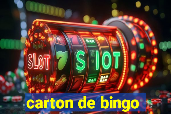 carton de bingo