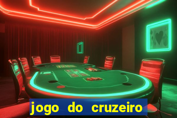 jogo do cruzeiro hoje ao vivo sportv