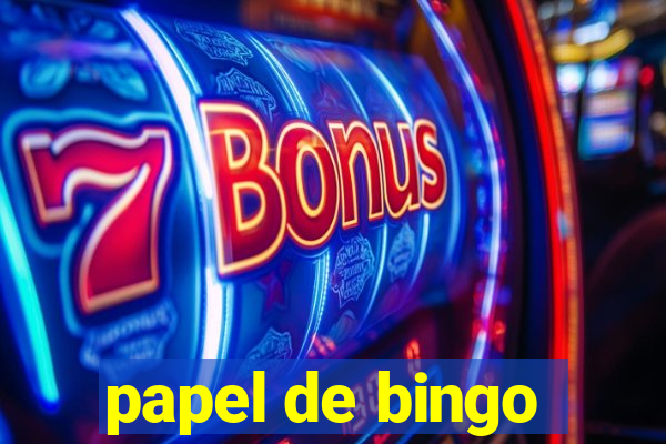 papel de bingo