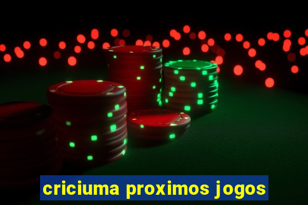 criciuma proximos jogos