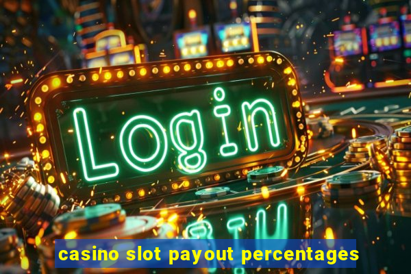 casino slot payout percentages