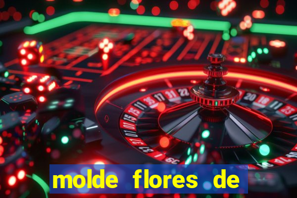 molde flores de papel para imprimir