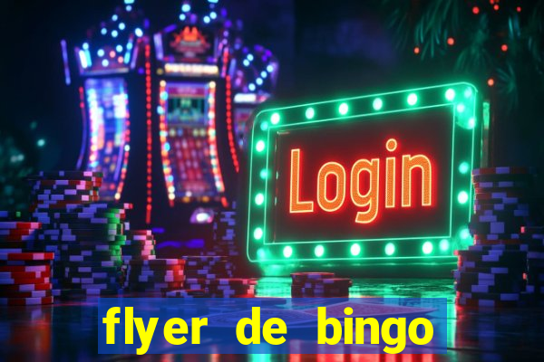 flyer de bingo para editar