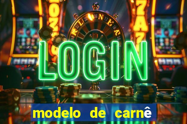 modelo de carnê de pagamento word