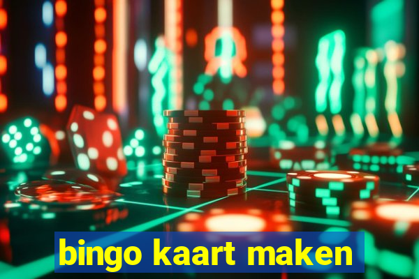 bingo kaart maken