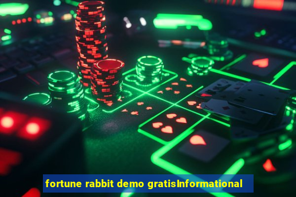 fortune rabbit demo gratisInformational