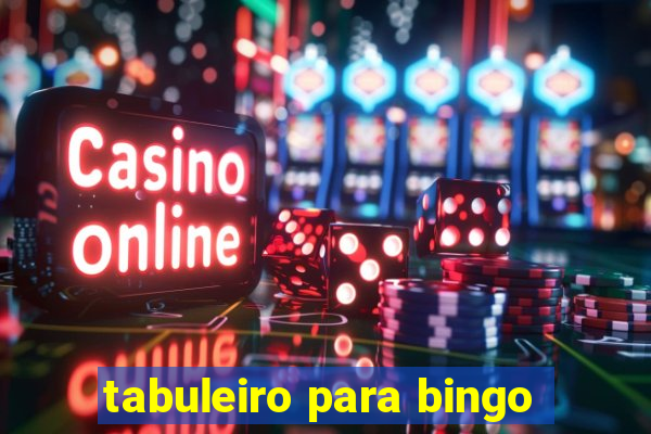 tabuleiro para bingo