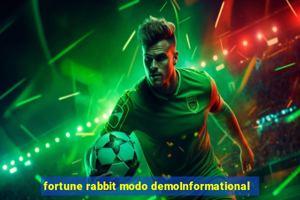 fortune rabbit modo demoInformational