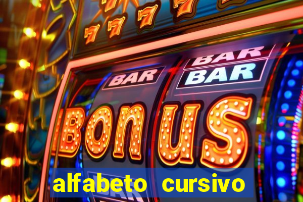 alfabeto cursivo pontilhado para imprimir pdf