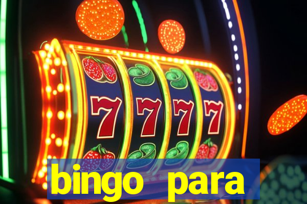 bingo para despedida de solteira para imprimir