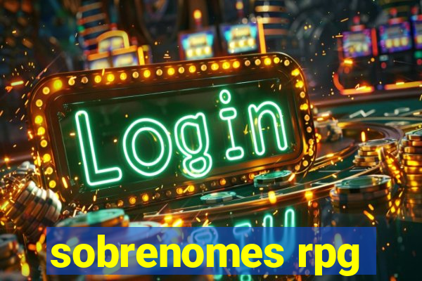 sobrenomes rpg