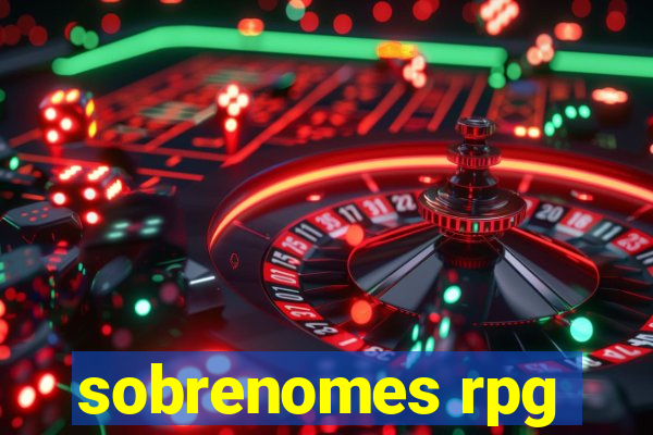 sobrenomes rpg