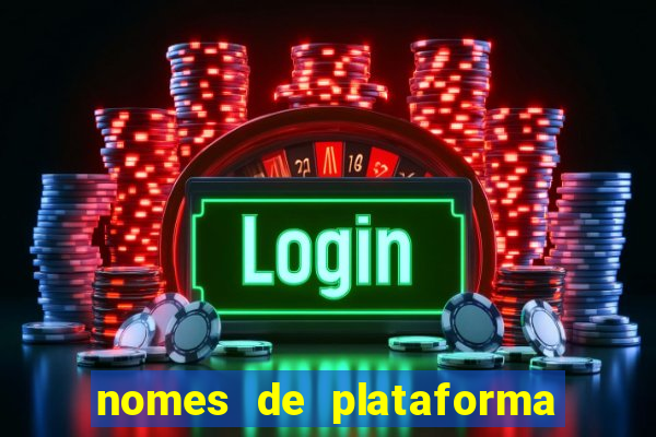 nomes de plataforma de jogos do tigre